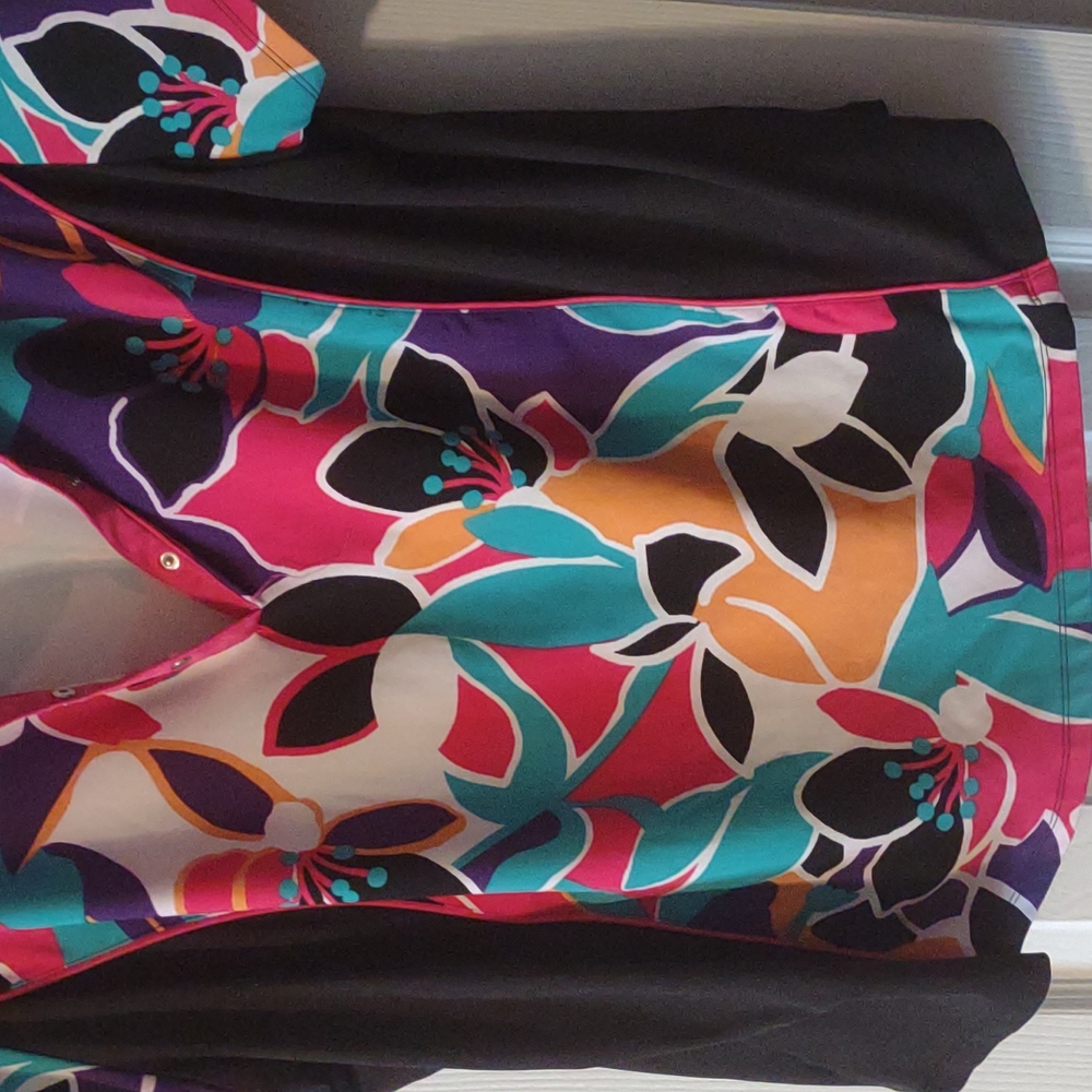 Colorful Ruby Rd. Pullover Tunic 3X - Picture 4 of 8